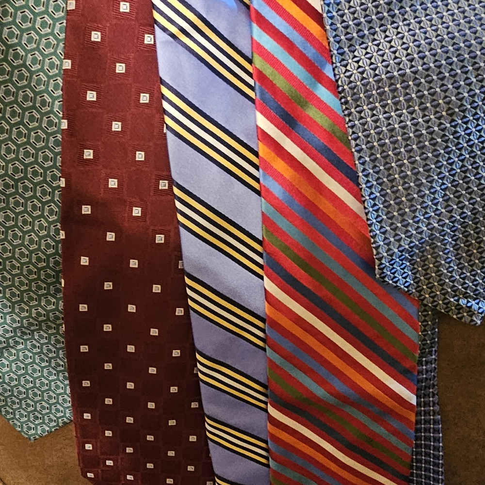 Tommy Hilfiger Men's Tie Set - Blue, Red, Green